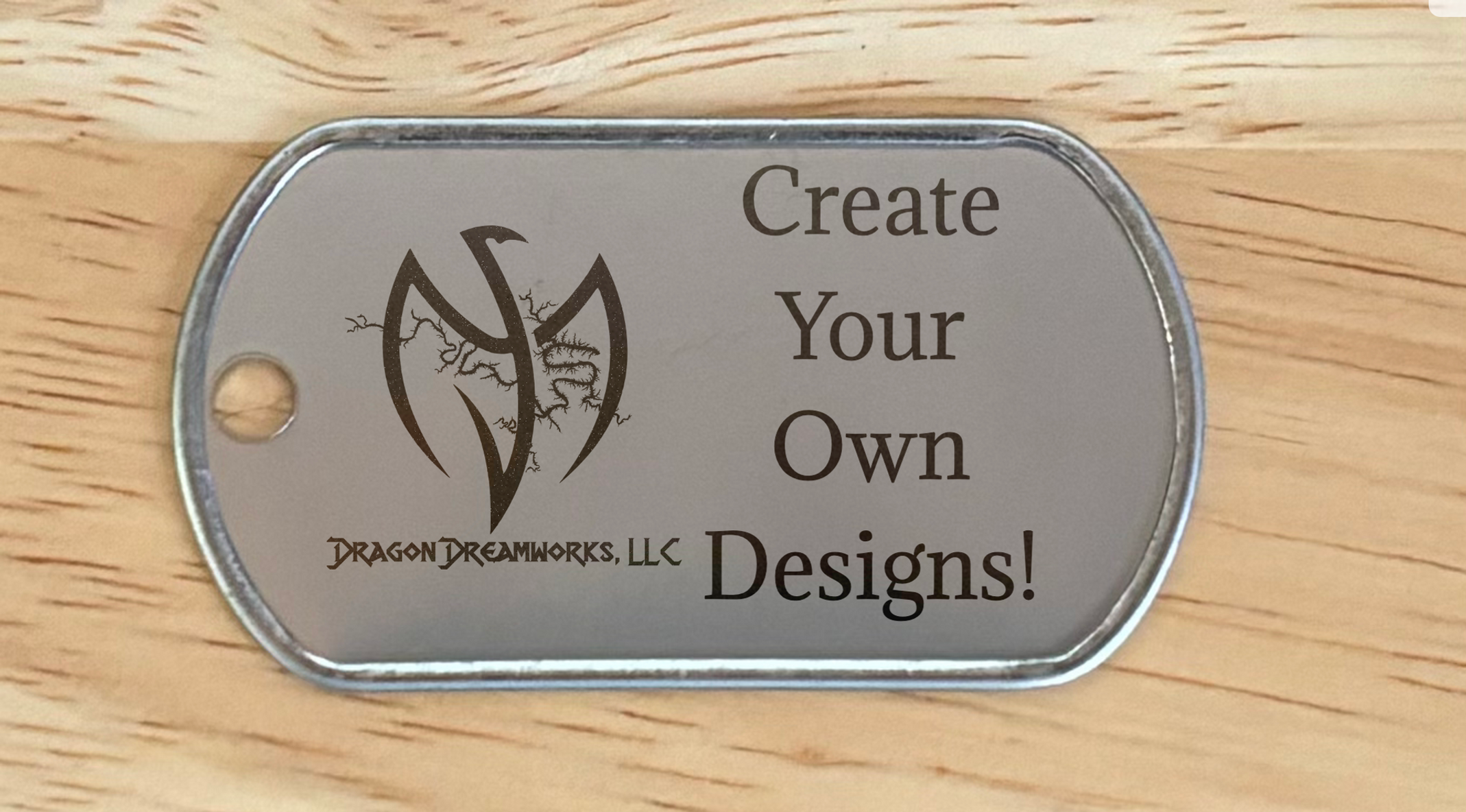 Customizable Dog Tags (Stainless Steel)