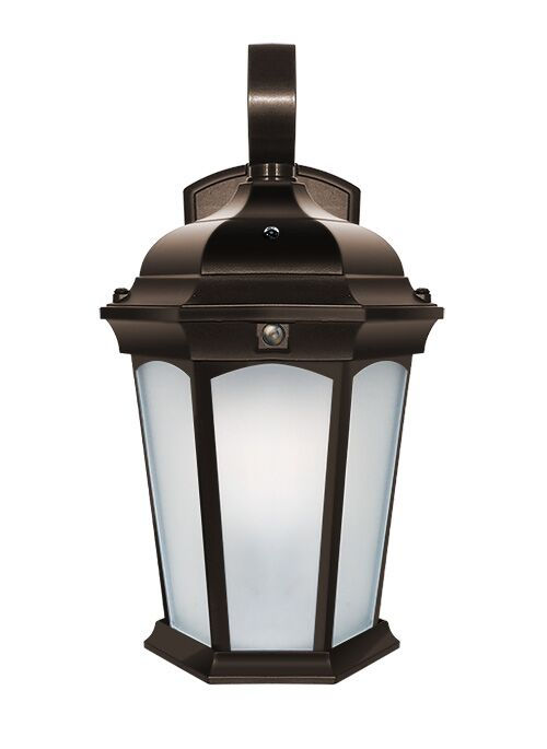 Thumbnail: LED Oiled Bronze Flame Effect Wall Lantern 12.5W 1200lm