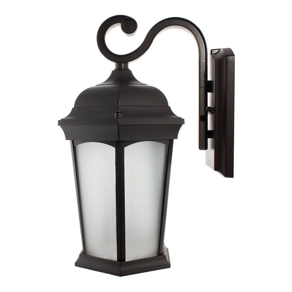 Thumbnail: LED Oiled Bronze Flame Effect Wall Lantern 12.5W 1200lm