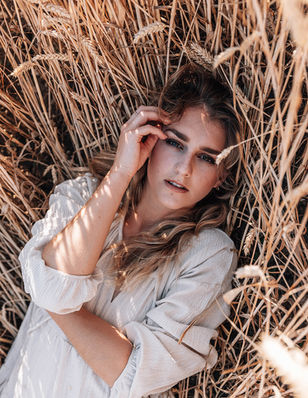 Weizenfeld Shooting - Leinen Kleid