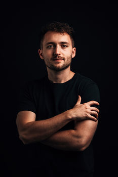 Studio Shooting schwarzer Hintergrund