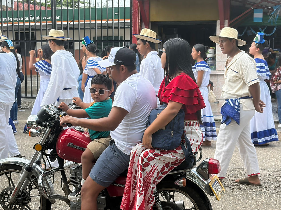 Car seats are not a thing in Rio Dulce