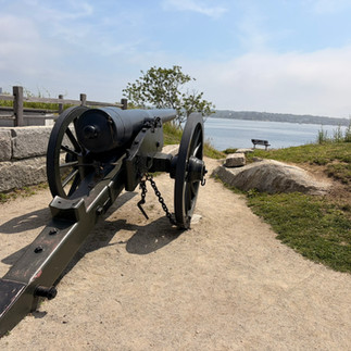 Cannon overlooking the Western Harbor