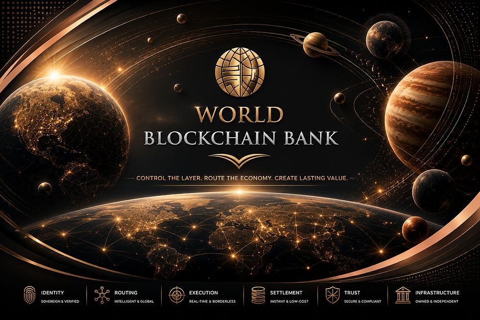 THE WORLD BLOCKCHAIN BANK GLOBAL EXECUTION GRID