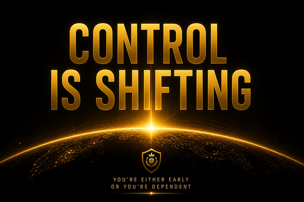 CONTROL IS SHIFTING. WORLD BLOCKCHAIN BANK INFRASTRUCTURE