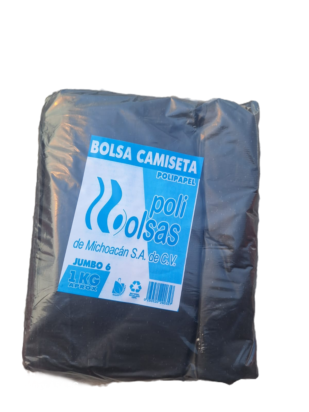 BOLSA CAMI 6 POLIBOLSA POLIPAPE NEGRA KG