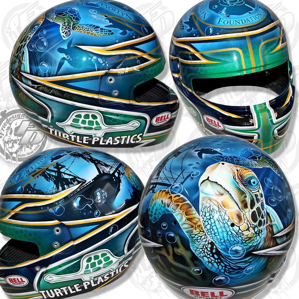 Underwater Turtle Mask NTT Indycar