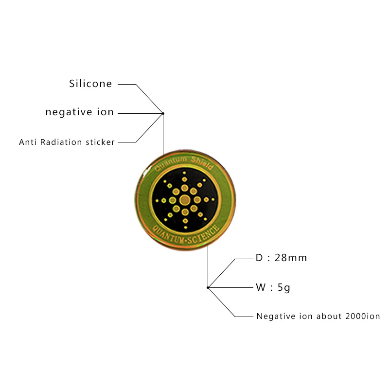 Miniatura: Quantum Anti Radiation Shield 5G EMF Protection - Phones Laptops - 12 Stickers