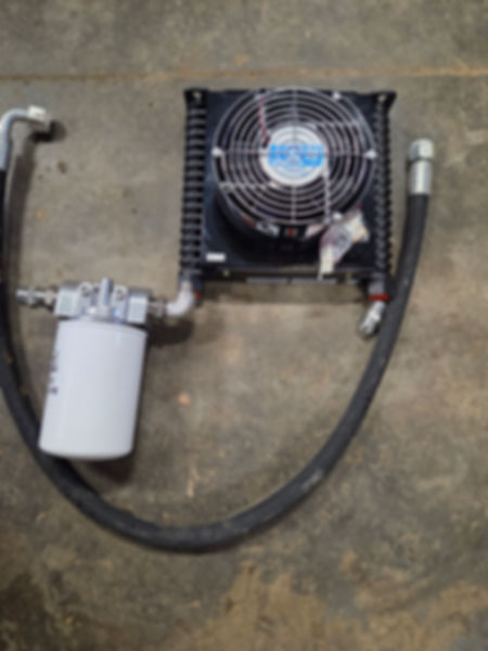 Hydraulic Fluid Cooler Kit With Long or Short Return Hose