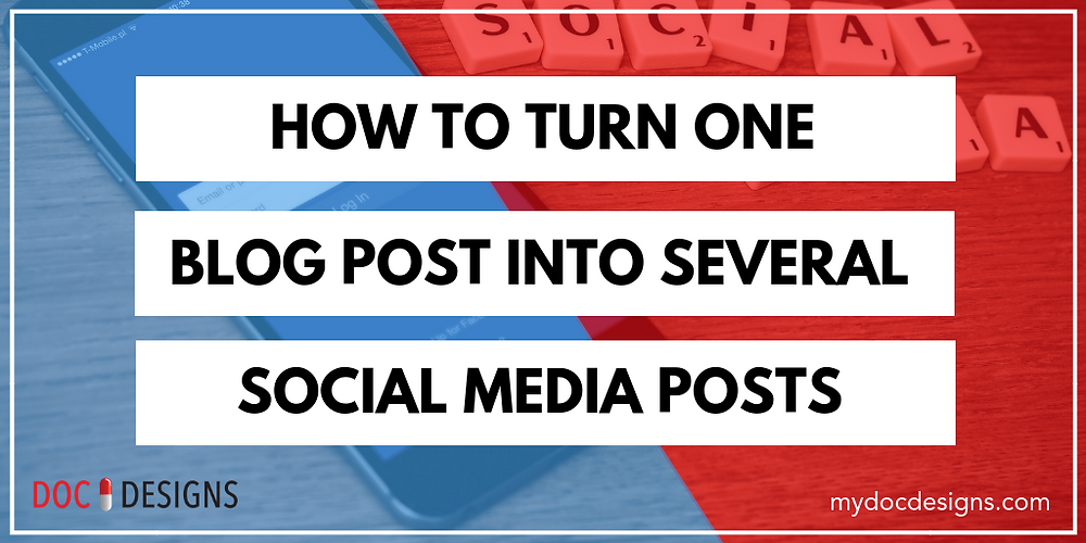 How to Turn ONE Blog Posts into Several Social Media Posts