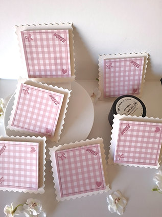 Checkered in Pink Notepads