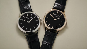 A. Lange & Söhne Saxonia Thin Honeygold and Platinum Black Onyx Limited Editions, A Dual Tribute to Minimalist Elegance