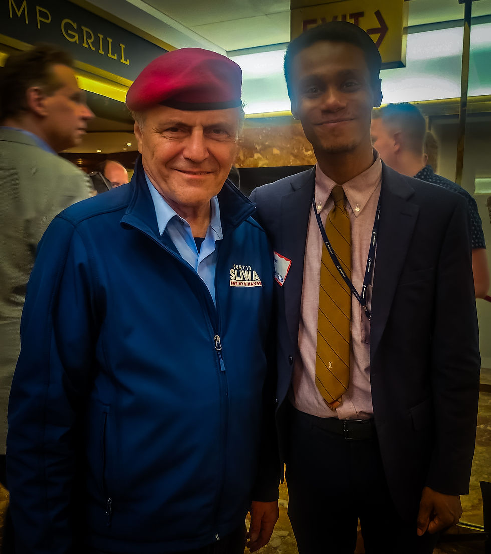 Von S. Del Valle with Curtis Sliwa NYC Mayor Candidate 2025
