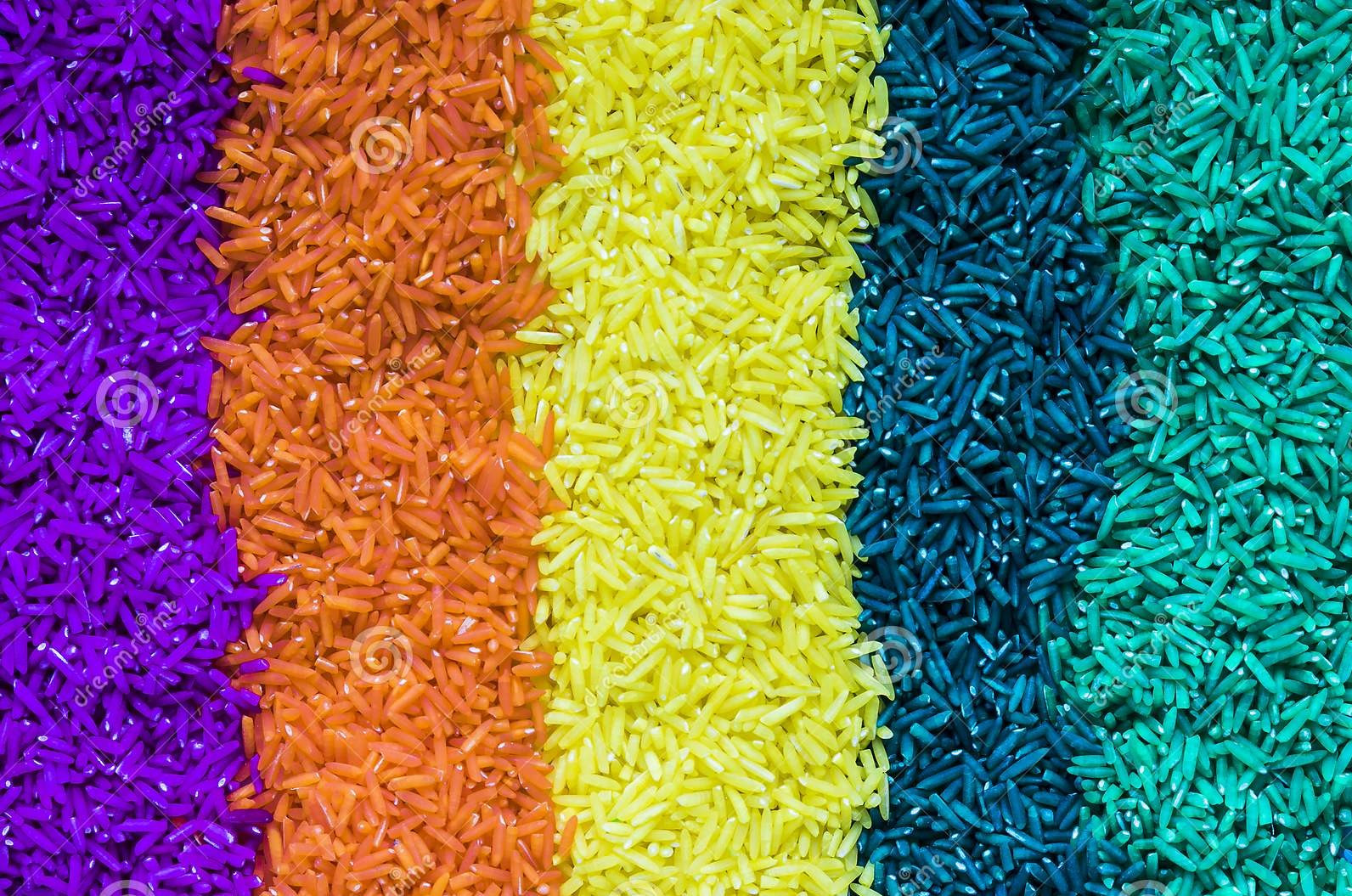 Colored Rice and Powder