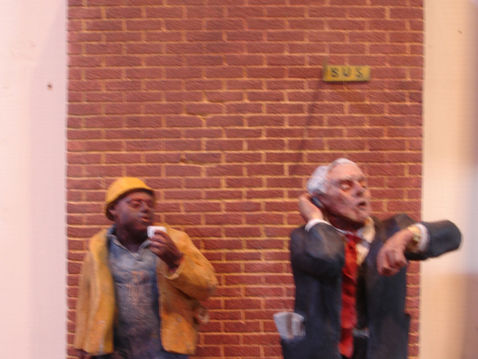 evening bus stop~ 14_ x24_X8_d~ painted ceramic in mix medium~ pc.jpg