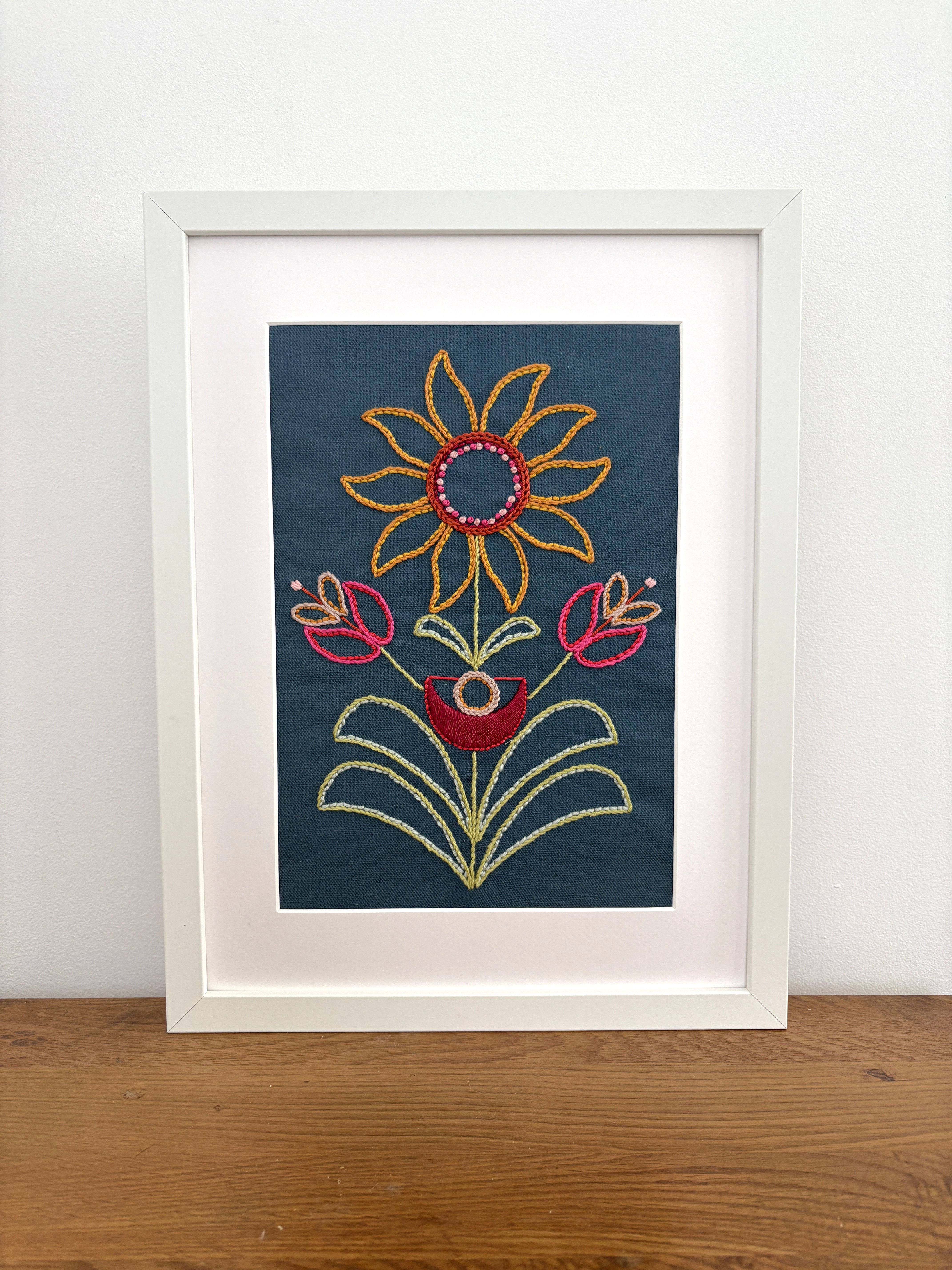 Agatha Flower Wall Art - (A4)