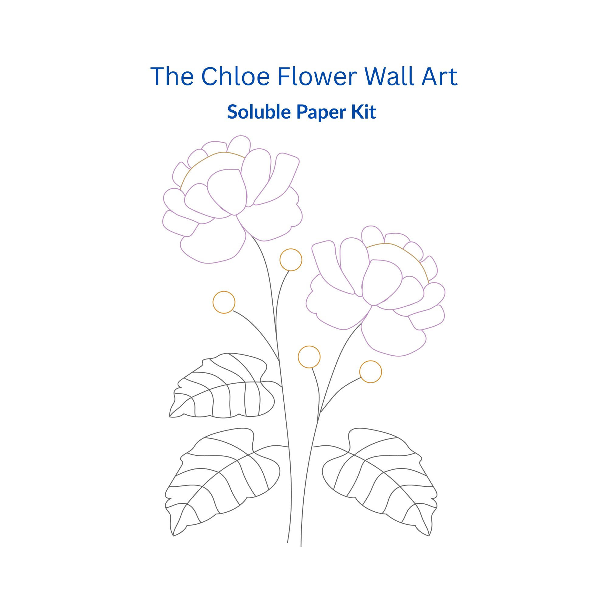 Chloe Flower Soluble Paper Kit