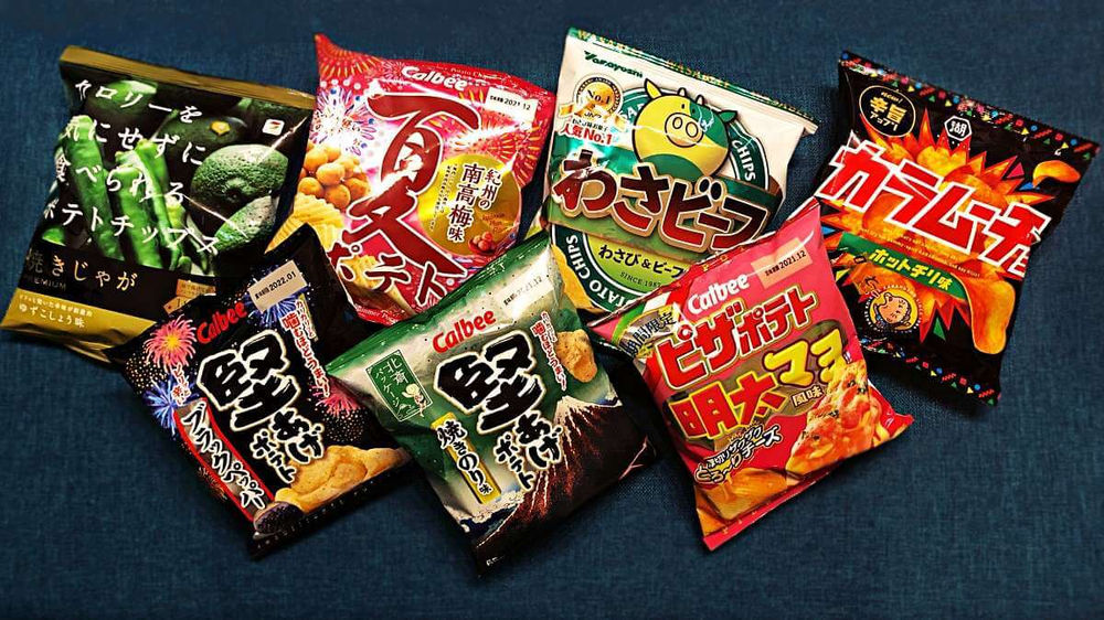 Best & Weirdest Japanese Potato Chips Husky Loves Japan