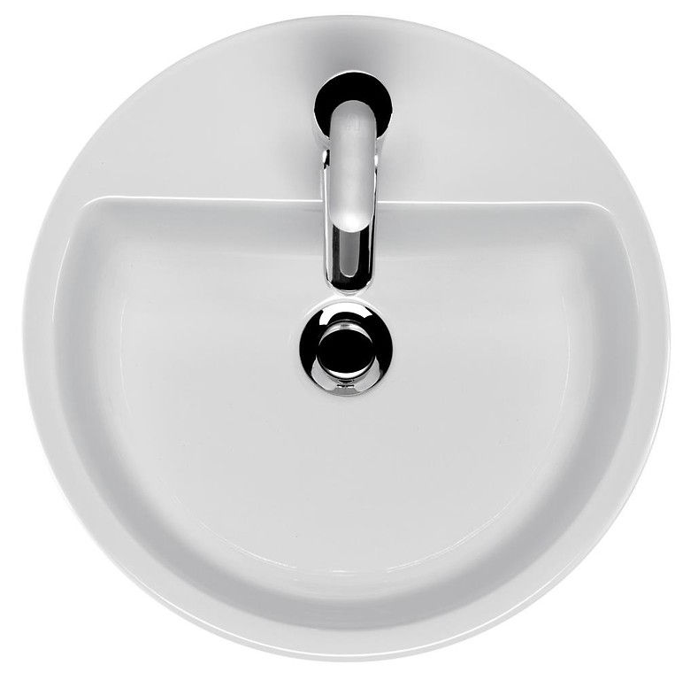 Thumbnail: Caspia 17 in. Ring Countertop Vessel Sink - White