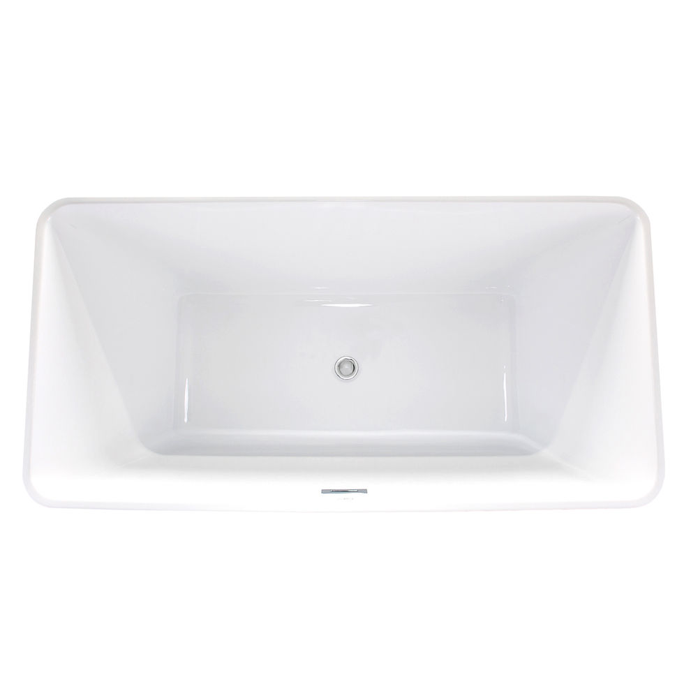 Thumbnail: GARDA 67" Freestanding Rectangular Tub