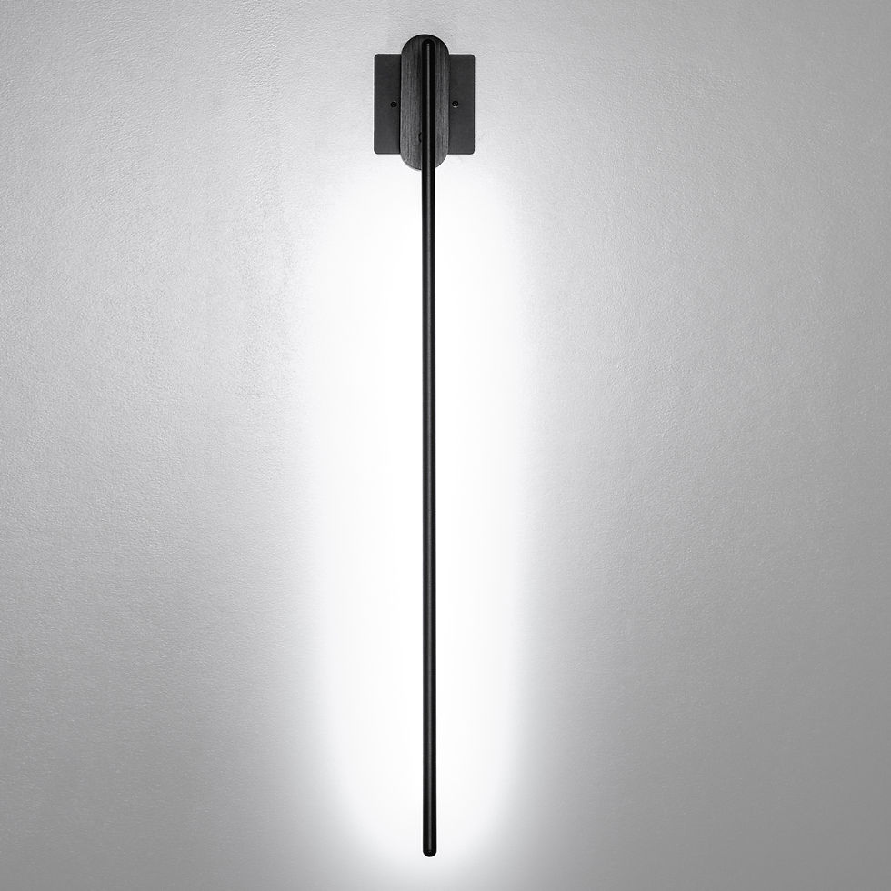 Thumbnail: Black Adjustable Arm LED Interior Wall Sconce Light (Side End Mount)