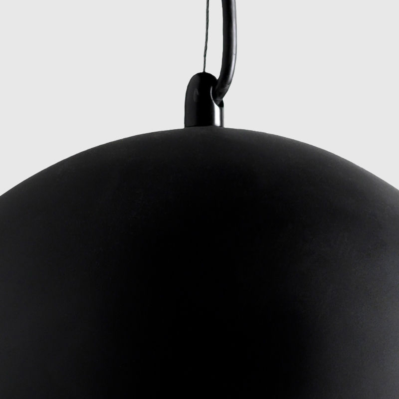 Thumbnail: Abbie-gAle Resin 3-Light Matte Black Chandelier with Gold Lined Drum