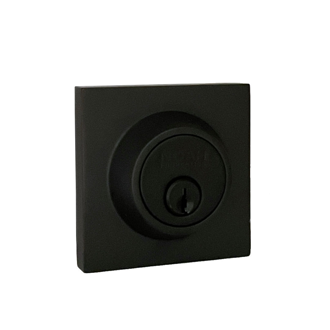 Reliant Matte Black Single Cylinder Dead Bolt (Square)