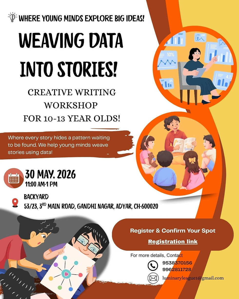 Weaving Data into Stories: Creative Writing Workshop!