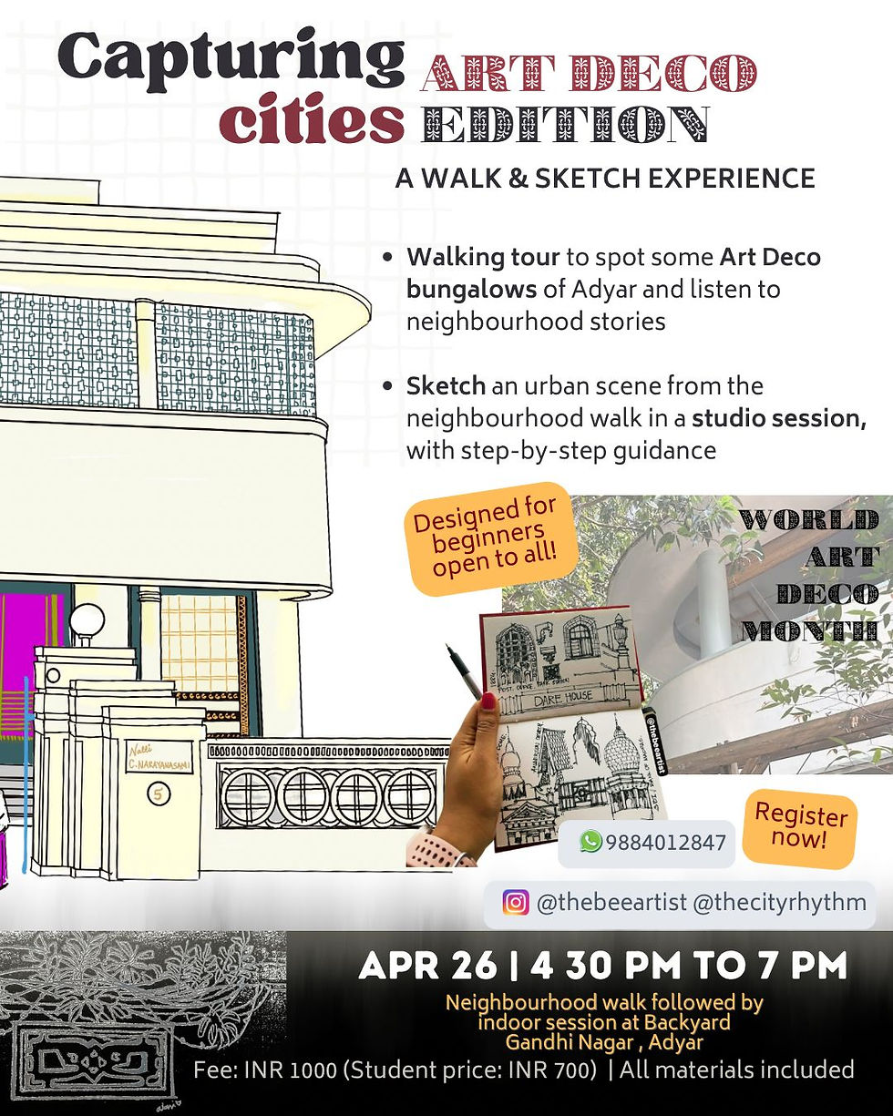 🏛️✏️ Capturing Cities: Art Deco Edition: A Walk & Sketch Experience