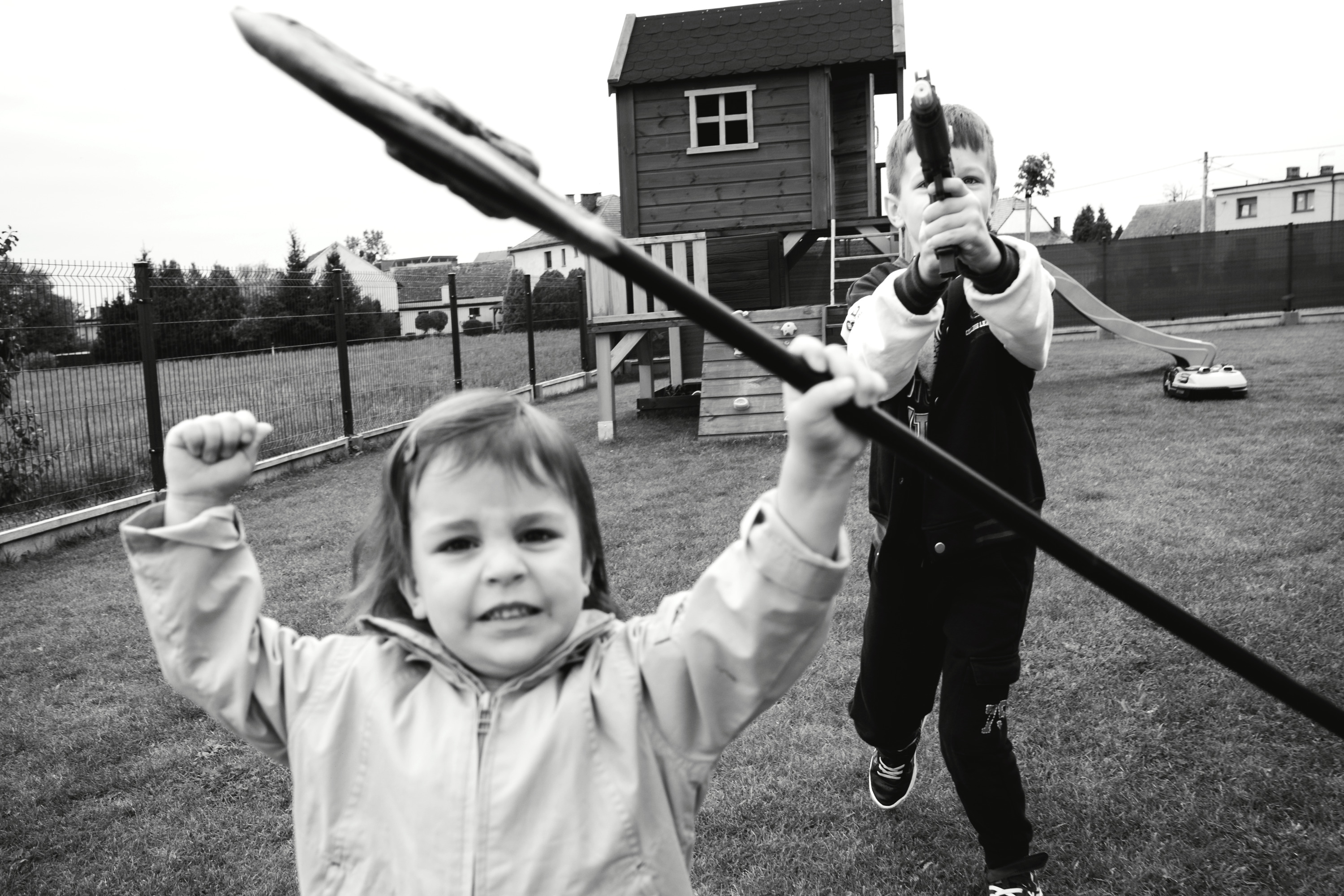 A slideshow showing children playing at home and outdoors, and ending with bedtime routines.