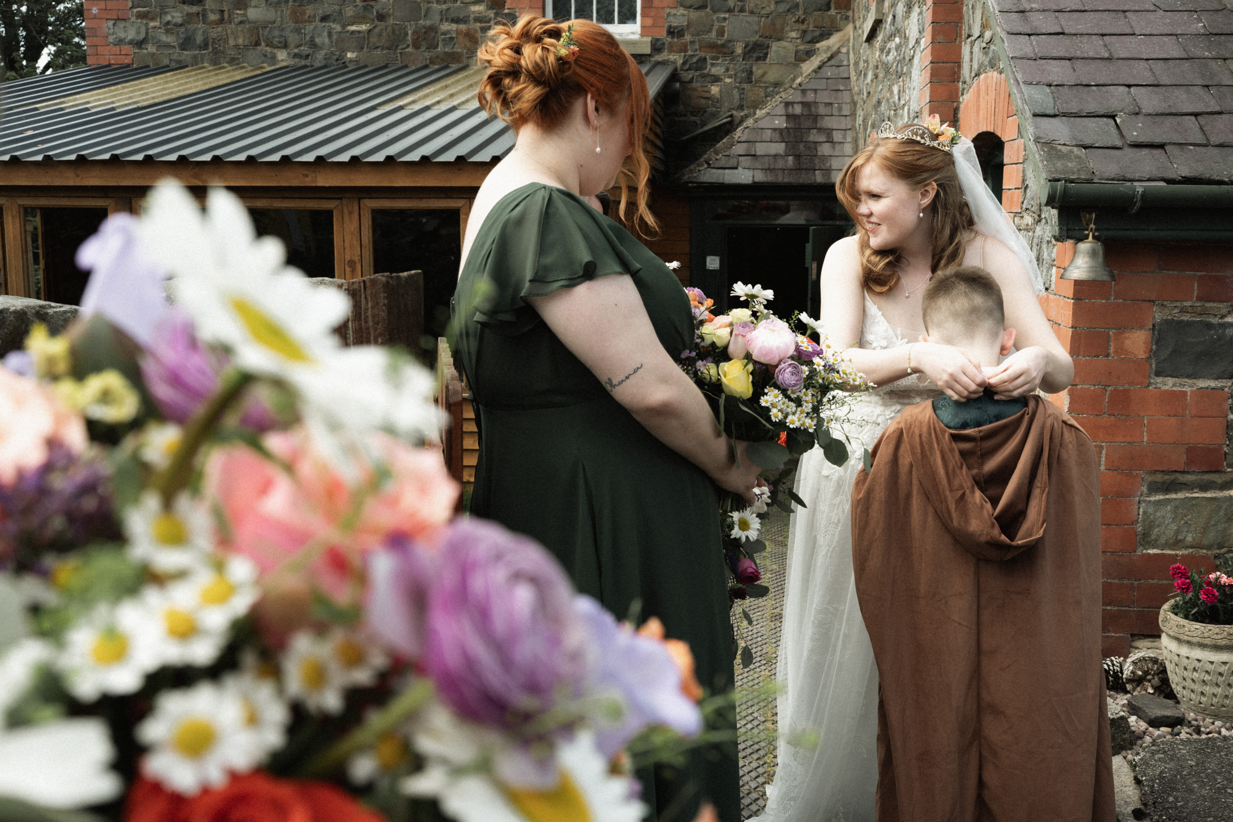 Bridal party before the ceremony