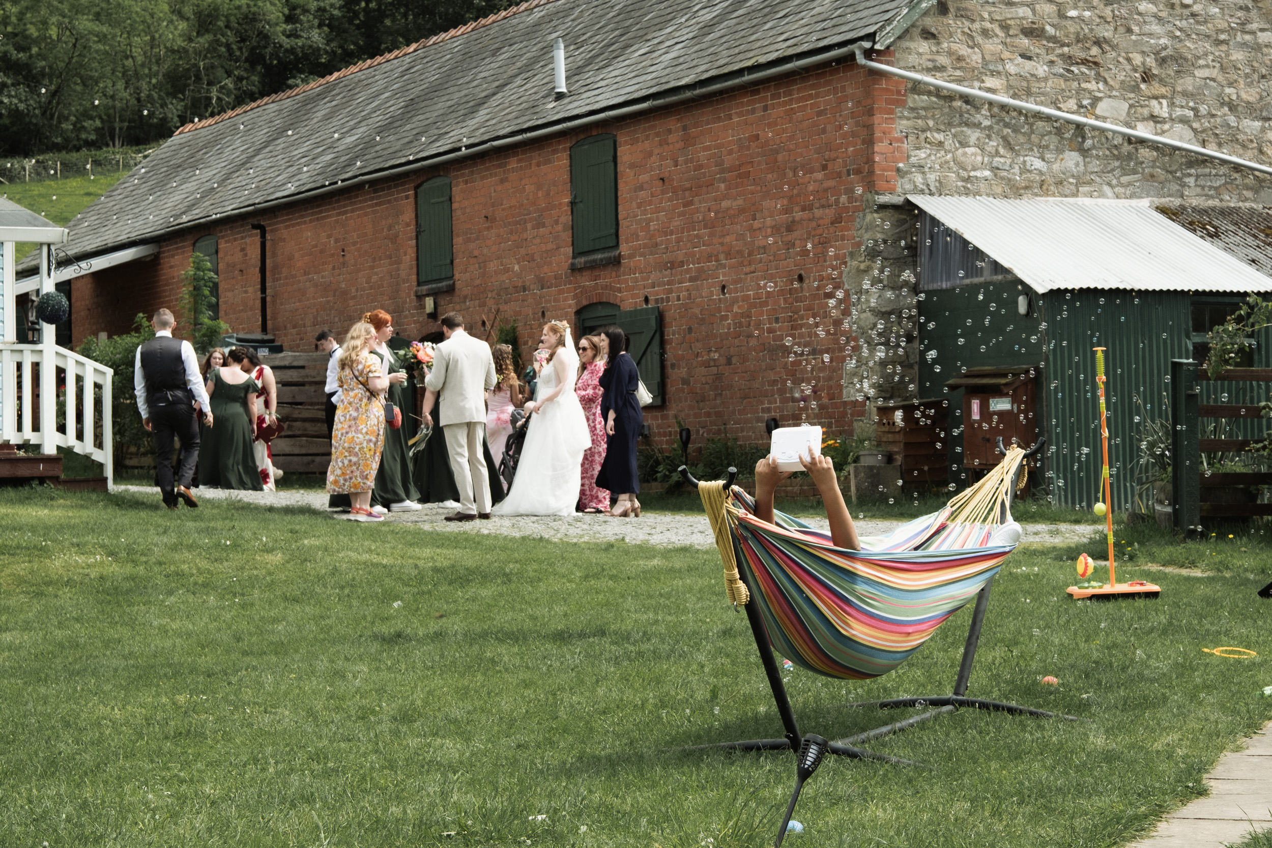 Quieter time after the wedding ceremony. 