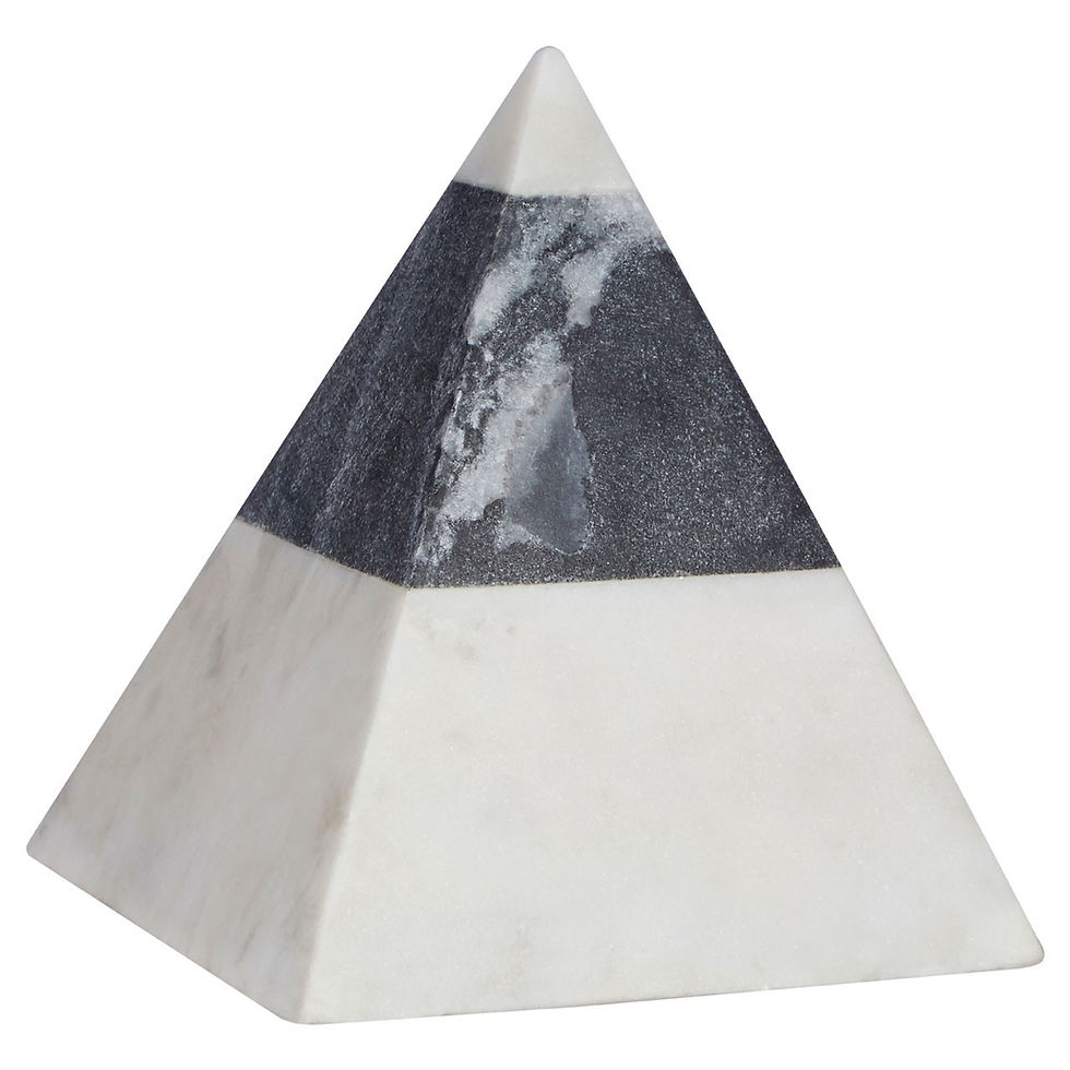 Thumbnail: Kira White Marble Décor Pyramid
