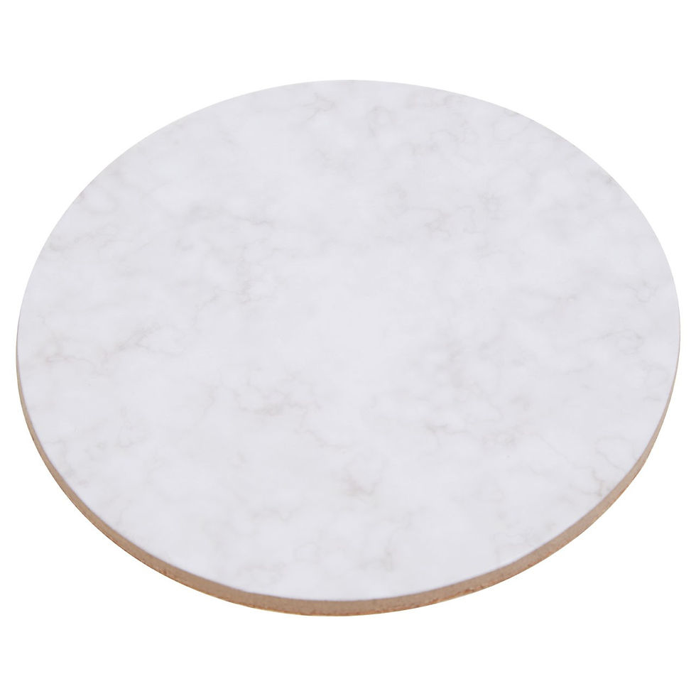 Thumbnail: Cork Coasters Assorted Colours Marble Effect S/6