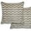 Thumbnail: Waves  (Set of 4)- Satin Chenille Cushion Cover in Silver - 17x17" (43x43cm)