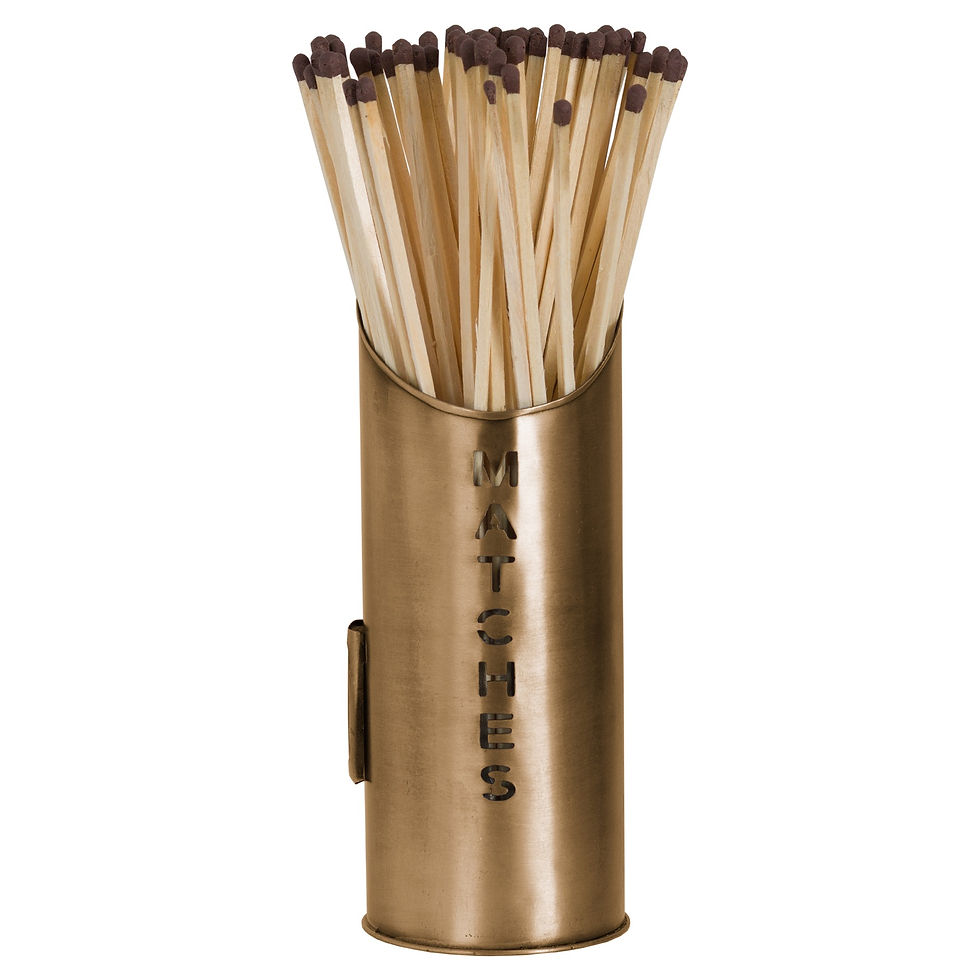 Thumbnail: Bronze Finish Logs And Kindling Buckets & Matchstick Holder