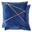 Thumbnail: Fractal  (Set of 4)- Cushion Cover in Navy - 17x17" (43x43cm)