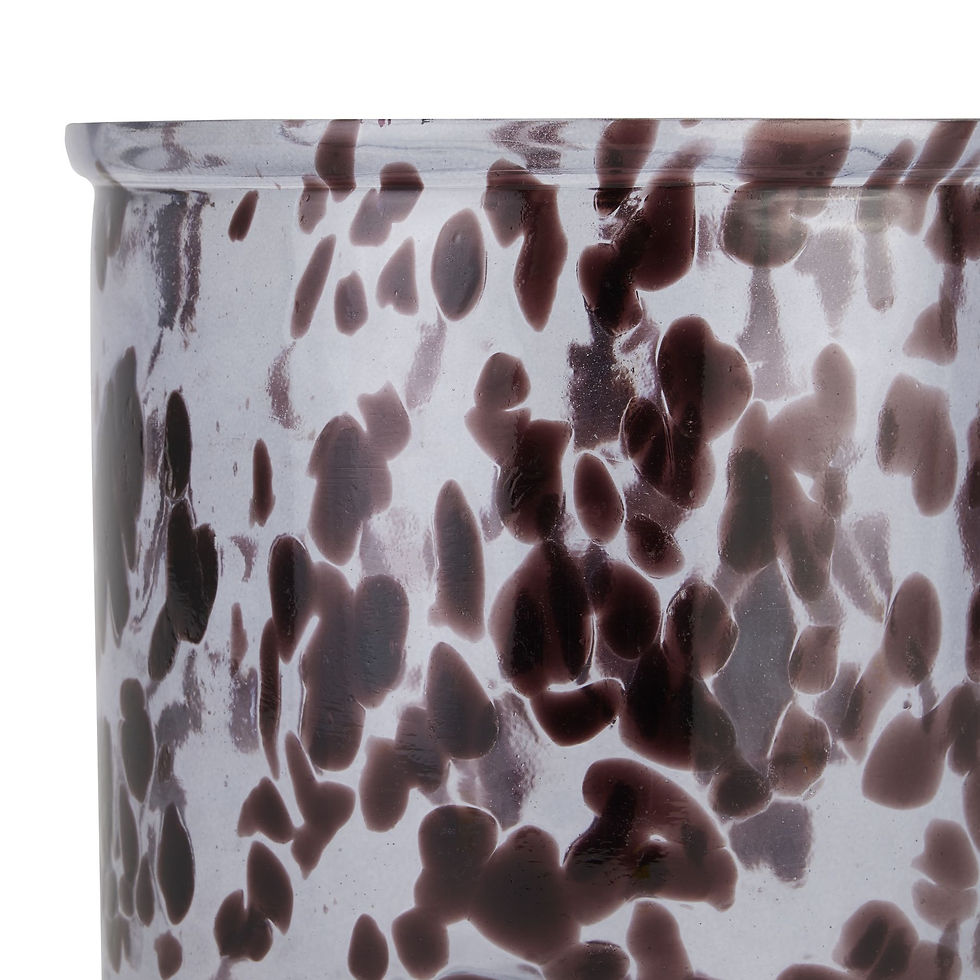 Thumbnail: Black Dapple Large Candle Holder