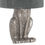 Thumbnail: Silver Hare Table Lamp With Grey Velvet Shade
