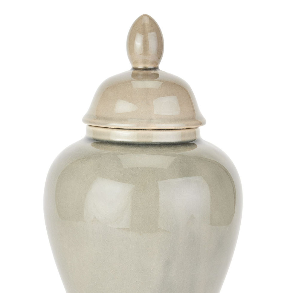Thumbnail: Seville Collection Grey Ginger Jar