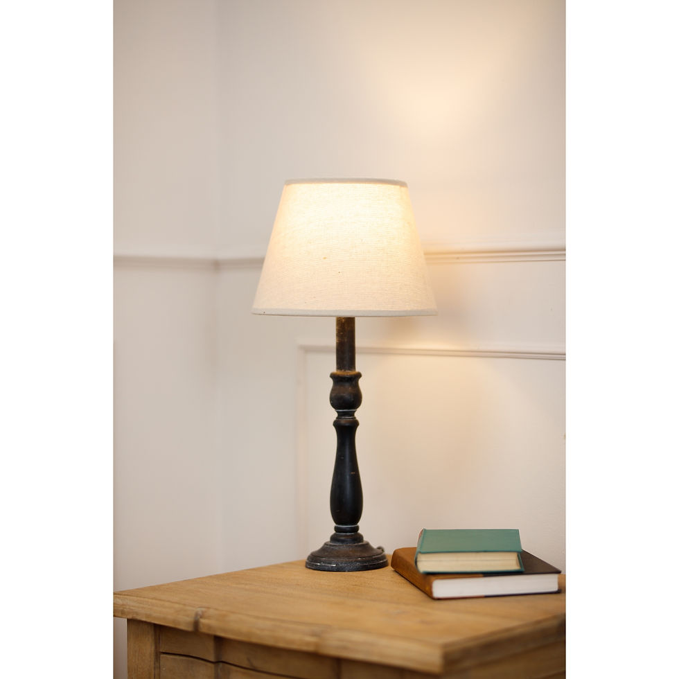 Thumbnail: Ravenna Column Table Lamp With Linen Shade