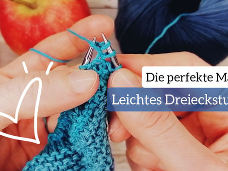 Ein symmetrisches DreiecksTuch stricken - die perfekte Maschenzunahme