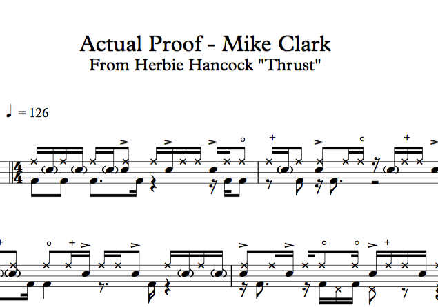 Mike Clark "Actual Proof" (Herbie Hancock)