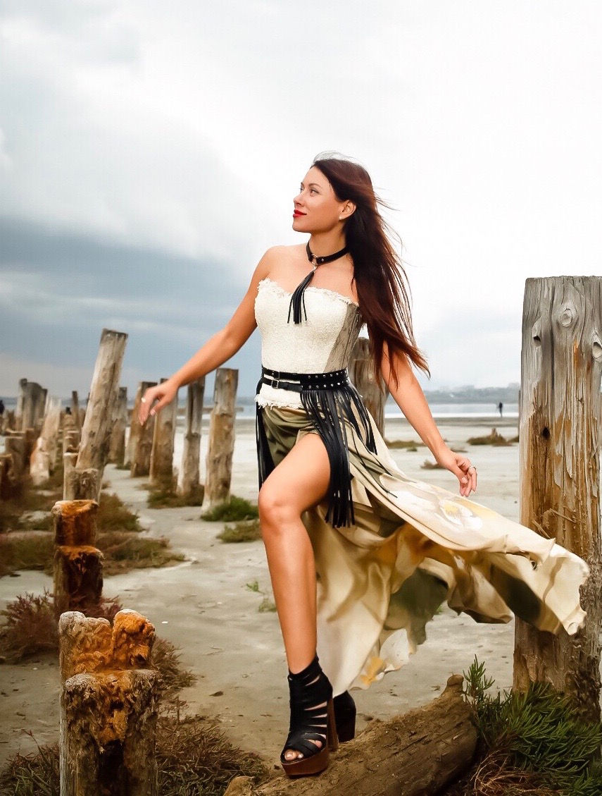Thumbnail: Wild Orchid - Silky Skirt & Corset