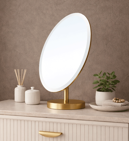 slim fit dress slacks Gold Vintage Dressing Table Mirror – Reclectic