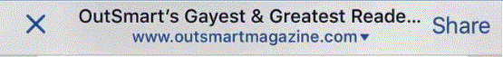 Outsmart Magazine award