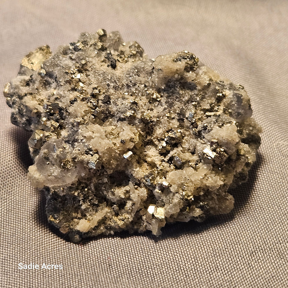 Quartz with Pyrite specimen for crystal collection