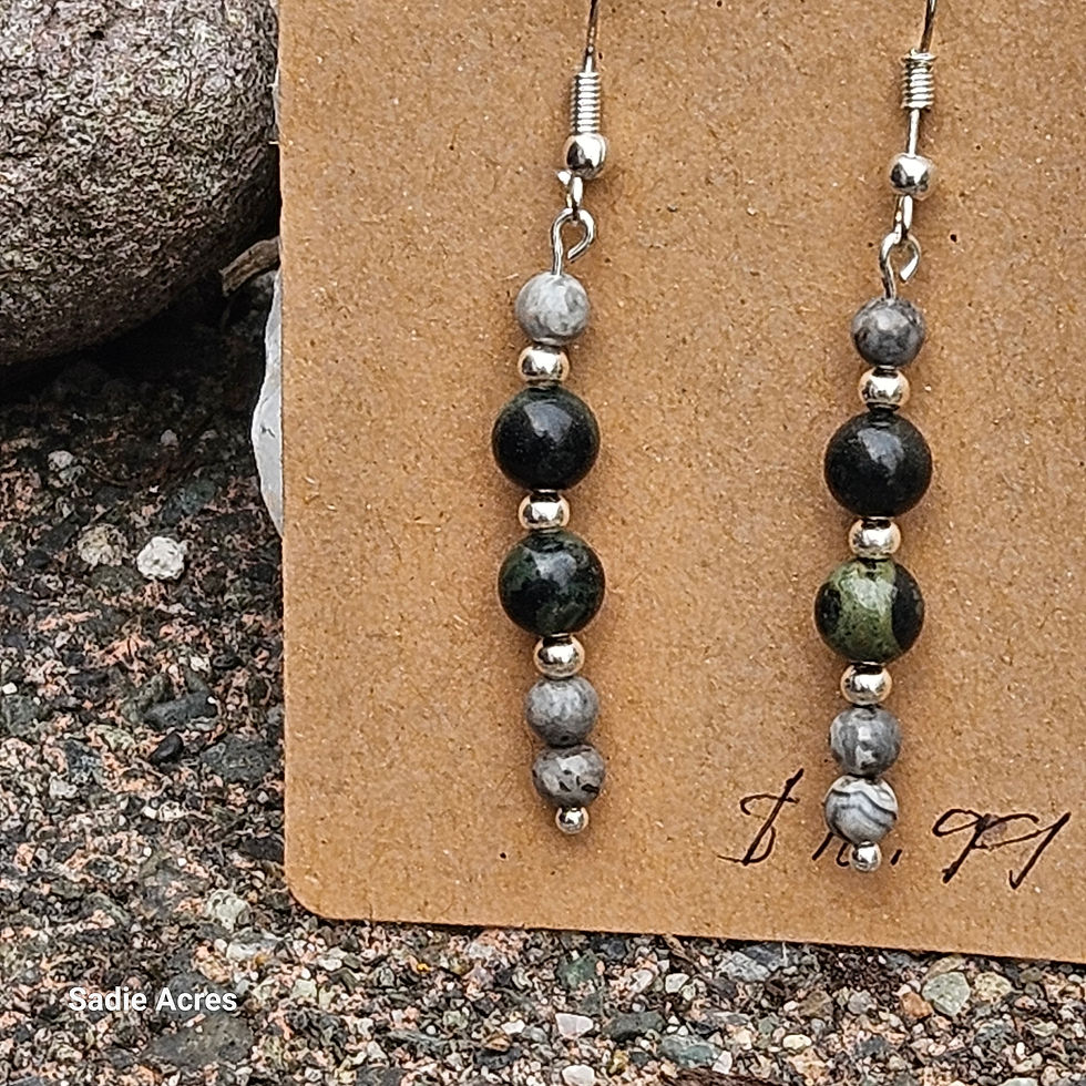 Thumbnail: Handmade crystal earrings