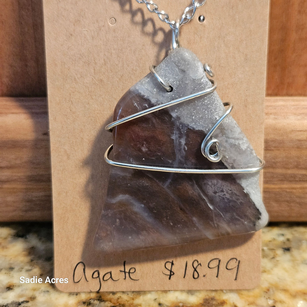 Agate necklace, price $18.99