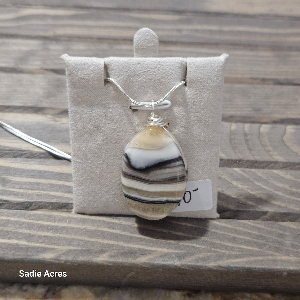 Thumbnail: Zebra Onyx Pendant
